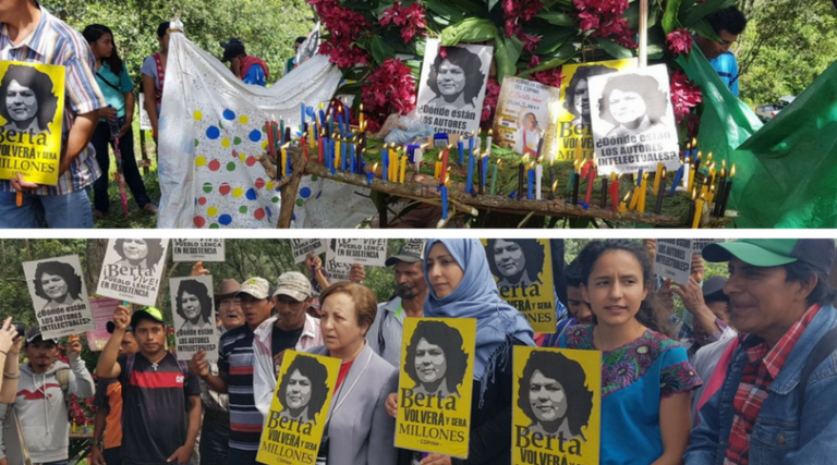 Mujeres Nobel de la Paz visitan pueblo Lenca y demandan respeto a defensoras de DDHH
