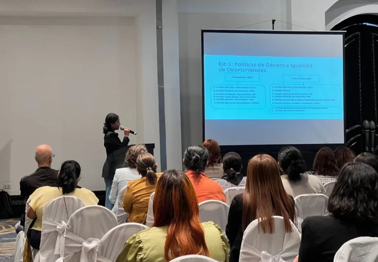 Nota de prensa | Presentan estudios sobre la participación política de las mujeres de Honduras, sus avances y desafíos